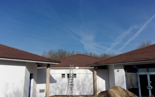 Application d'un hydrofuge coloré (740 m²)